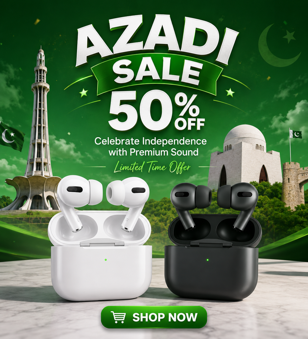 Airpods Pro 2 white edition wireless earbuds banner