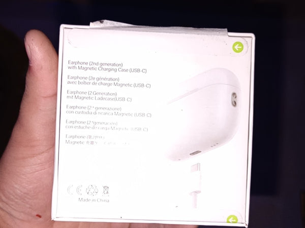 Airpods Pro 2 ANC earbuds in-hand customer review photo